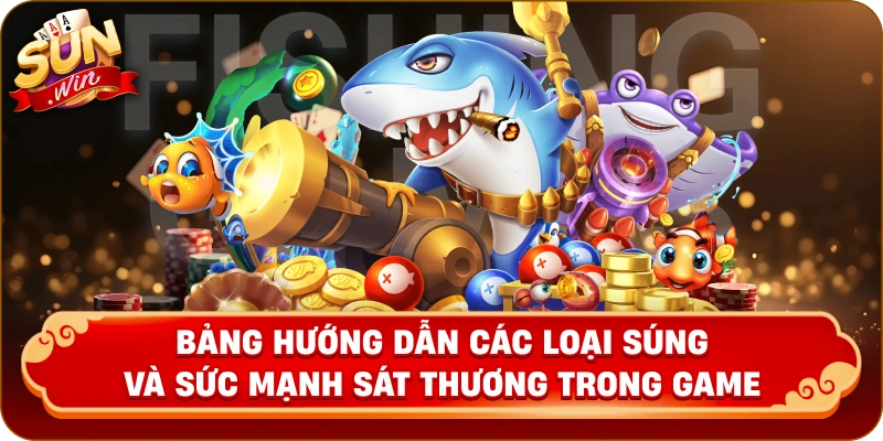 Bảng hướng dẫn các loại súng và sức mạnh sát thương trong game